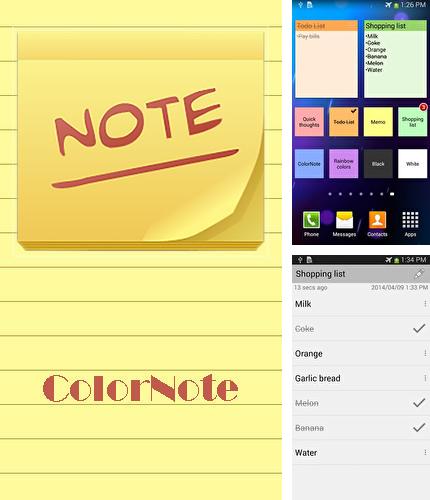 Télécharger gratuitement ColorNot: Bloc-notes et notes pour Android. Application sur les portables et les tablettes.