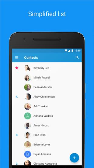 Baixar grátis Contacts para Android. Programas para celulares e tablets.