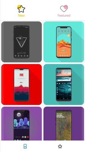 Screenshots of CREATIVE: Wallpapers, ringtones and homescreen program for Android phone or tablet.