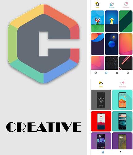 Бесплатно скачать программу CREATIVE: Wallpapers, ringtones and homescreen на Андроид телефоны и планшеты.