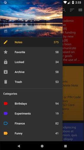 Application D notes - Notes, lists & photos pour Android, télécharger gratuitement des programmes pour les tablettes et les portables.