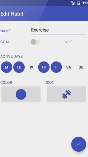 Die App Day by Day: Habit tracker für Android, Laden Sie kostenlos Programme für Smartphones und Tablets herunter.