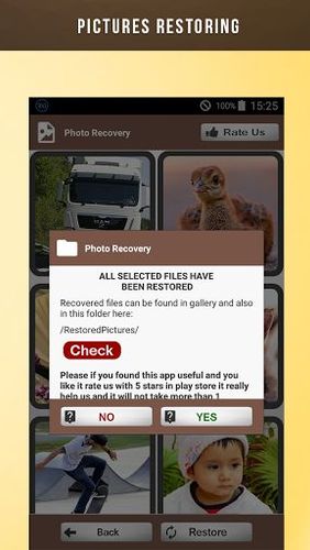 Deleted photo recovery app for Android, download programs for phones and tablets for free.
