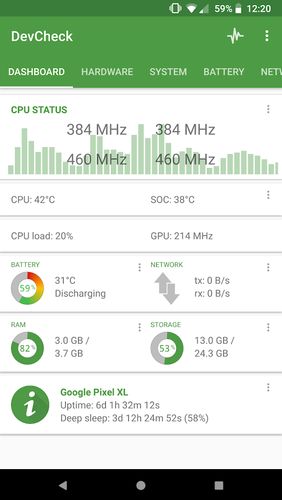 Download DevCheck: Hardware and System info for Android for free. Apps for phones and tablets.