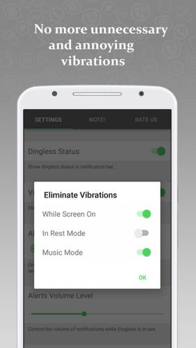 Application Dingless - Notification sounds pour Android, télécharger gratuitement des programmes pour les tablettes et les portables.