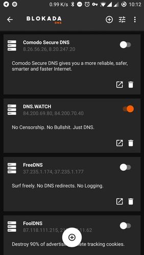 Application DNS changer by Blokada pour Android, télécharger gratuitement des programmes pour les tablettes et les portables.