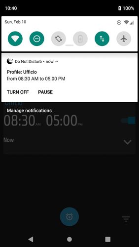 Screenshots des Programms Do not disturb - Call blocker für Android-Smartphones oder Tablets.