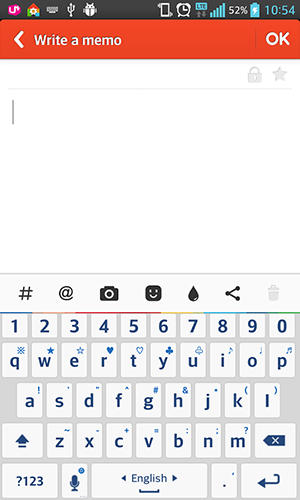 Les captures d'écran du programme Dodol keyboard pour le portable ou la tablette Android.