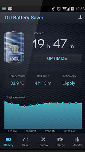 Télécharger gratuitement DU battery saver pour Android. Programmes sur les portables et les tablettes.