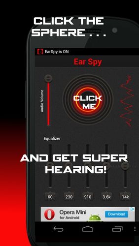 Безкоштовно скачати Ear Agent: Super Hearing Aid на Андроїд. Програми на телефони та планшети.