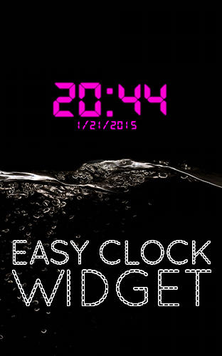 Бесплатно скачать программу Easy clock widget на Андроид телефоны и планшеты.