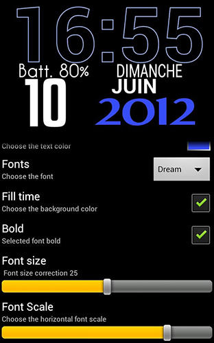 Application Easy clock widget pour Android, télécharger gratuitement des programmes pour les tablettes et les portables.