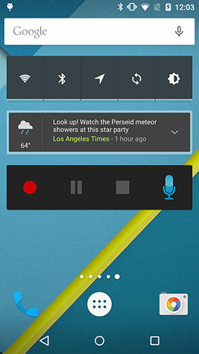 Die App Easy voice recorder pro für Android, Laden Sie kostenlos Programme für Smartphones und Tablets herunter.