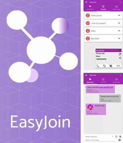 Besides Bills Reminder Android program you can download EasyJoin for Android phone or tablet for free.