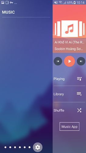 Додаток Edge screen: Sidebar launcher & edge music player для Андроїд, скачати безкоштовно програми для планшетів і телефонів.