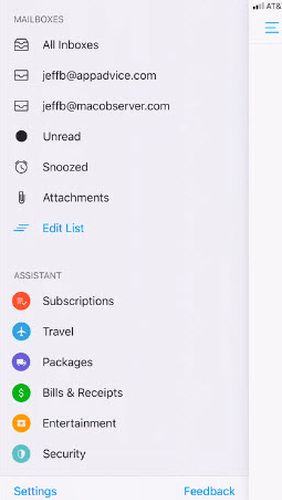 Capturas de pantalla del programa Edison Mail - Fast & secure mail para teléfono o tableta Android.