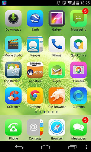 アンドロイド用のアプリEspier launcher iOS7 。タブレットや携帯電話用のプログラムを無料でダウンロード。