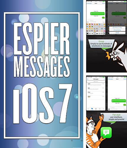 Кроме программы iPhone keyboard emulator для Андроид, можно бесплатно скачать Espier Messages iOS 7 на Андроид телефон или планшет.