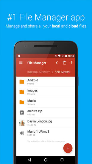 Laden Sie kostenlos File Manager für Android Herunter. Programme für Smartphones und Tablets.