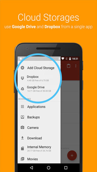 Aplicación File Manager para Android, descargar gratis programas para tabletas y teléfonos.