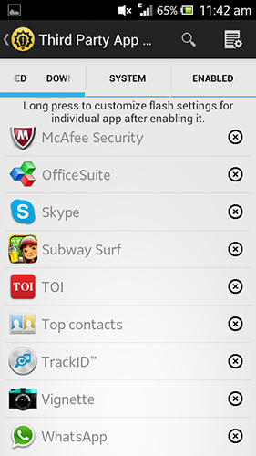 Flash blink app for Android, download programs for phones and tablets for free.