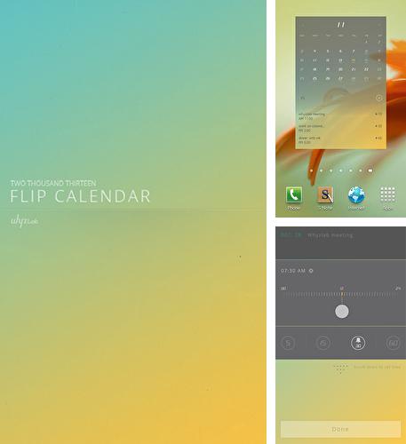 Бесплатно скачать программу Flip calendar + widget на Андроид телефоны и планшеты.