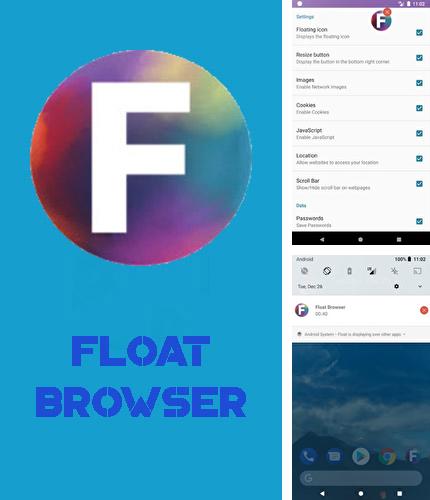 Baixar grátis Float Browser apk para Android. Aplicativos para celulares e tablets.