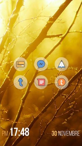 Baixar grátis Sense v2 flip clock and weather para Android. Programas para celulares e tablets.