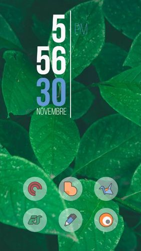 Screenshots of Fluxo - Icon pack program for Android phone or tablet.