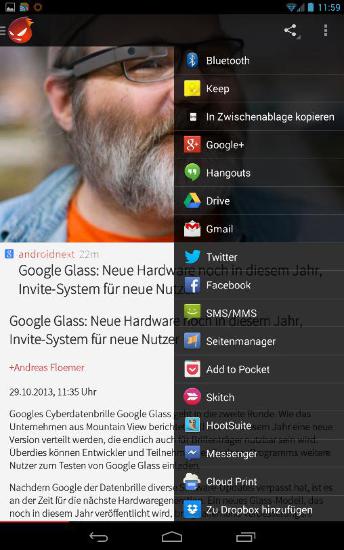 Screenshots of Mega social media downloader program for Android phone or tablet.