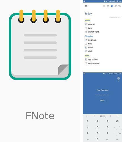 Télécharger gratuitement FNote - Notes au dossier, bloc-notes pour Android. Application sur les portables et les tablettes.