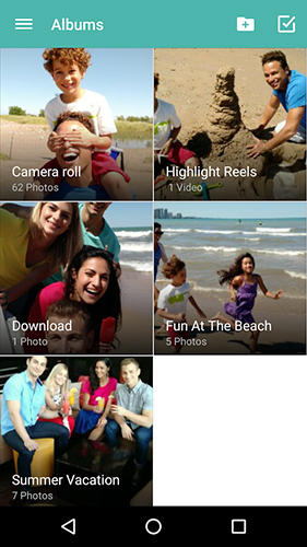 Screenshots of Motorola gallery program for Android phone or tablet.