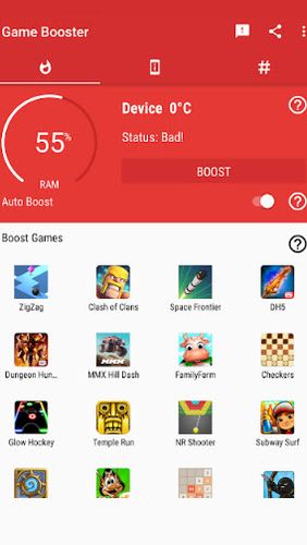 Télécharger gratuitement Game booster: Play games faster & smoother pour Android. Programmes sur les portables et les tablettes.