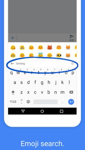 Les captures d'écran du programme Gboard - the Google keyboard pour le portable ou la tablette Android.