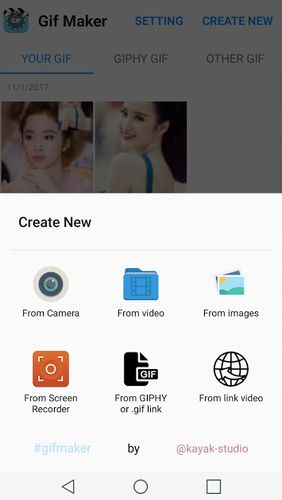 GIF maker - GIF editor app for Android, download programs for phones and tablets for free.