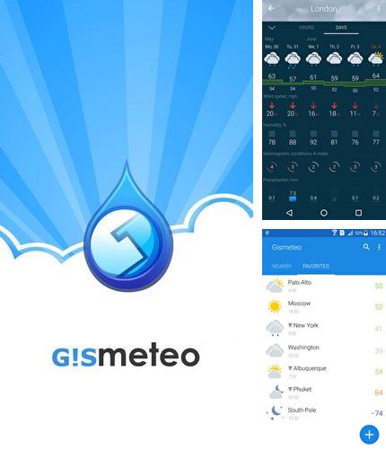 Télécharger gratuitement Gismeteo pour Android. Application sur les portables et les tablettes.