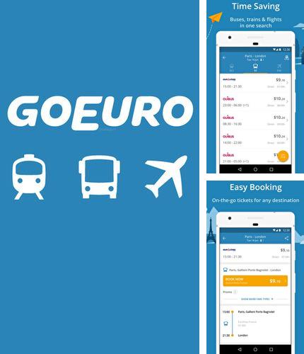 Laden Sie kostenlos GoEuro für Android Herunter. App für Smartphones und Tablets.