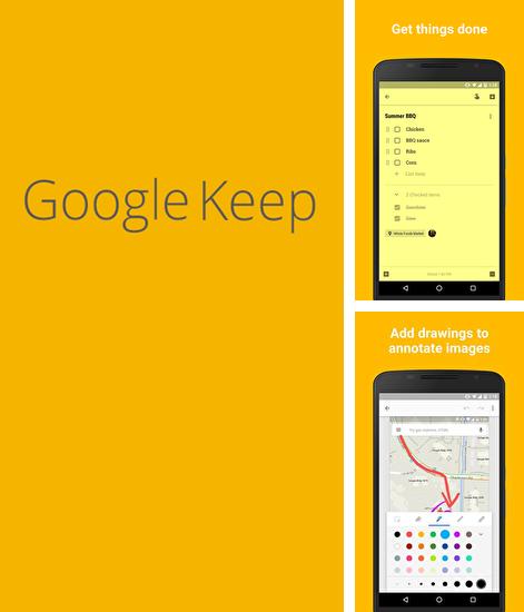 Baixar grátis Google Keep apk para Android. Aplicativos para celulares e tablets.