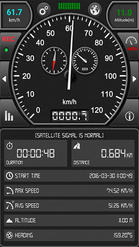 Télécharger gratuitement GPS: Speed Pro pour Android. Programmes sur les portables et les tablettes.