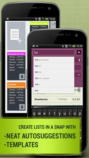 Aplicación Grocery: Shopping List para Android, descargar gratis programas para tabletas y teléfonos.