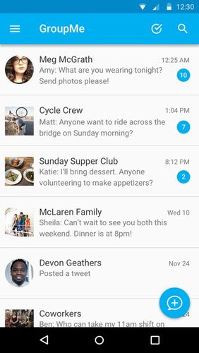 Descargar gratis GroupMe para Android. Programas para teléfonos y tabletas.