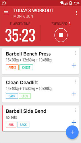 Gym Journal: Fitness Diary を無料でアンドロイドにダウンロード。携帯電話やタブレット用のプログラム。