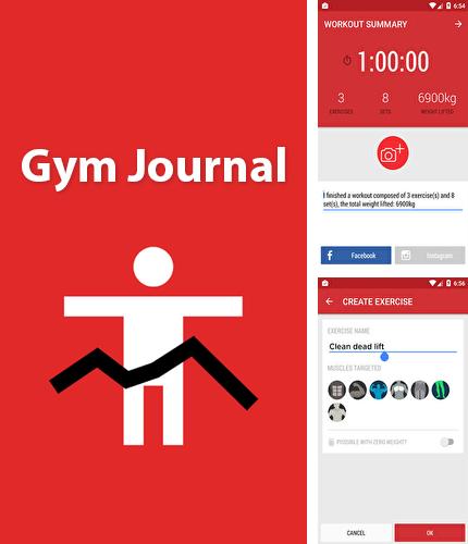 Télécharger gratuitement Gym Journal: Journal de fitness  pour Android. Application sur les portables et les tablettes.