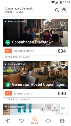 Application Hostelworld: Hostels & Cheap hotels pour Android, télécharger gratuitement des programmes pour les tablettes et les portables.