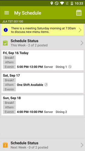 Télécharger gratuitement Hot Schedules pour Android. Programmes sur les portables et les tablettes.