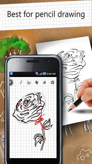 Les captures d'écran du programme How to Draw pour le portable ou la tablette Android.