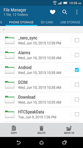 HTC file manager