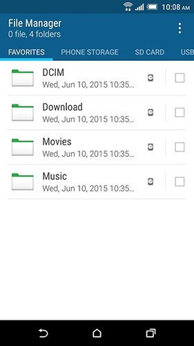 HTC file manager app for Android, download programs for phones and tablets for free.