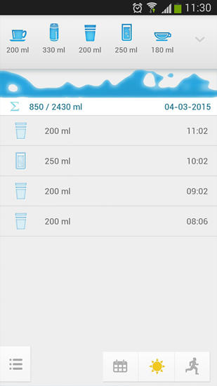 Aplicación Water drink reminder para Android, descargar gratis programas para tabletas y teléfonos.