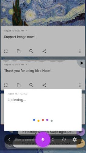 Додаток Idea note - Voice note, floating note, idea pill для Андроїд, скачати безкоштовно програми для планшетів і телефонів.
